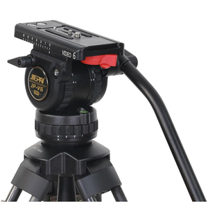 El más nuevo trípode de cámara <span class=keywords><strong>DSLR</strong></span> de bloqueo de un clic CCTV profesional Jiepai V6 con cabeza fluida - Product Image 3