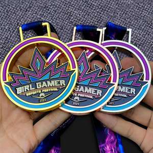 Fabricante barato logotipo personalizado baile Spin deportes Metal carnaval correr gimnasia patinaje brillo medallas personalizadas Premio Medalla de Oro - Product Image 2