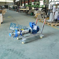 Pompa Homogenizer High Shear Inline Tiga Tahap BUNKIN dari Baja Anti Karat untuk Bahan Kimia Makanan, Motor AC, Kapasitas 2.5-60m/h
