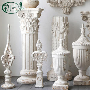 Decoración de Pared Estilo Retro Francés, Adorno Oxidado Blanco para Sala de Estar, Dormitorio, Hogar, Accesorio para Boda A189 - Product Image 4