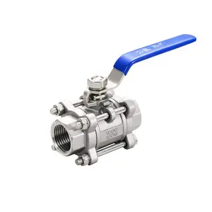 3/4inch 2inch SS304 316 2way 3way 2PC 3PC Ball Valve Stainless Steels 304 316 Water Control Threaded Ball Valves