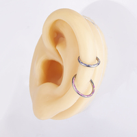 G23 cincin hidung Titanium cincin tindik tubuh Titanium untuk hidung telinga Septum bibir