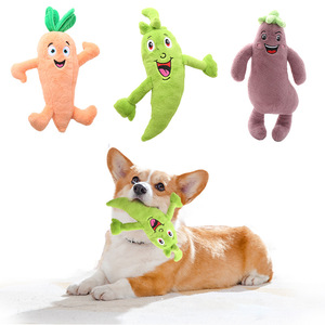 ของเล่นตุ๊กตาผักแบบใหม่ ดีไซน์น่ารัก ได้รับความนิยมสูง เสียงบีบสนุก ผิวสัมผัสนุ่มนวล ของเล่นบีบมีเสียงตลกๆ สำหรับสุนัข - Product Image 1