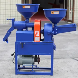 combination rice polishing machine and corn grinder hammer mill flour mill machine