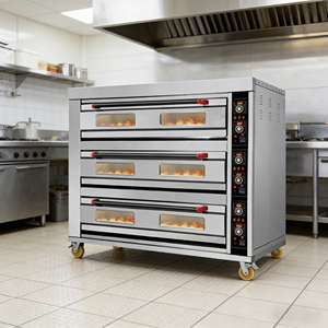 Four à sole électrique grande capacité Unitech 90D en acier inoxydable 201 avec écran LED pour la cuisson commerciale (biscuits, gâteaux, pain, pizza) - Product Image 4