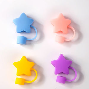 Cubierta <span class=keywords><strong>de</strong></span> paja <span class=keywords><strong>de</strong></span> vidrio <span class=keywords><strong>de</strong></span> 10mm Topper oso cabeza <span class=keywords><strong>de</strong></span> león sol flor cubierta <span class=keywords><strong>de</strong></span> paja queso naranja pajitas reutilizables cubre tapa para taza Stanley - Product Image 4