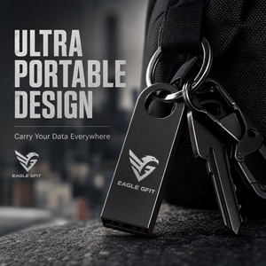 Nouvelle clé USB miniature rotative en aluminium 256 Go 4 Go, clé USB personnalisée en vrac, clé USB cryptée - Product Image 3