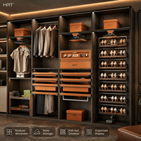 Range-chaussures coulissant en aluminium à fermeture douce pour dressing, armoire ou appartement