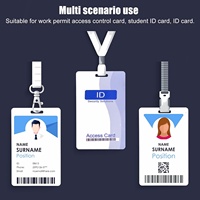 Individuelle CR80 Identifikationskarte Plastik Mitarbeiter-Ausweis Event-Badge ID-Karte