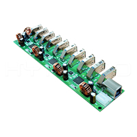 HYTEPRO DH10 Hub USB 3.0 de Alta Velocidad con 10 Puertos y Puerto Hembra Tipo B para Maquinaria Industrial y Automatización de Fábrica