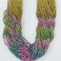 Perles en pierre naturelle, facettées, en éclats, rondelles, Heishi, pour la fabrication de bijoux DIY, pierres précieuses colorées, en vrac, en brin, vente en gros, personnalisées, OEM
