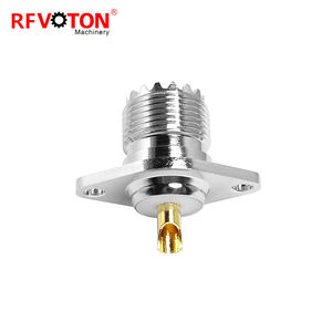 ขั้วต่อสาย UHF ตัวเมียแบบมี SO239สำหรับแผงหน้าปัด2รู RF ขั้วต่อสายโคแอกเซียล (RF) - Product Image 5