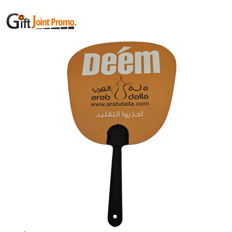 Рекламная реклама, полипропиленовые ручные вентиляторы, пластиковые ручные вентиляторы с индивидуальным принтом