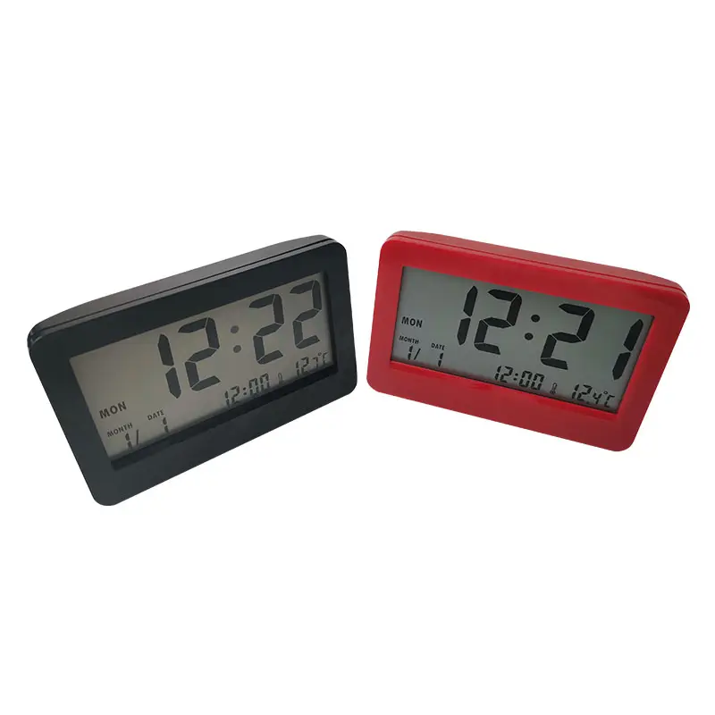 Best Price Household Digital Alarm Clock Temperature Day Week LCD Living Bedroom Digital Table Clock