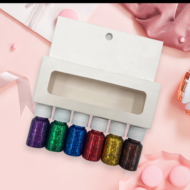 Новые блестки для творчества, подарочный набор из гладких блестящих красочных блесток для лица и тела, блестящая краска для фестиваля