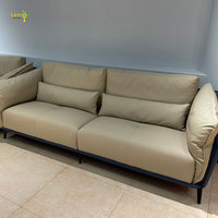 Hochwertige Luxuriöse Europäische Moderne Design-Wohnmöbel Ledersofa Leder-Chaiselongue Günstige Couches Sofa für Wohnzimmer
