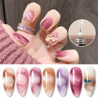 Vernis à ongles uv gel de couleur 15ml pour peinture fleurs marbre, étiquette privée avec lampe sèche-ongles, logo personnalisé oem
