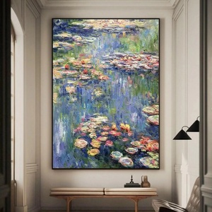 Peinture à l'huile murale grand format, paysage réaliste moderne texturé peint à la main, décoration murale pour salon, vente en gros - Product Image 6