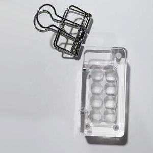 Boîte à couleurs en acrylique à 8 compartiments avec surface polie, kit <span class=keywords><strong>de</strong></span> <span class=keywords><strong>voyage</strong></span> portable et mini pince métallique écologique - Product Image 3