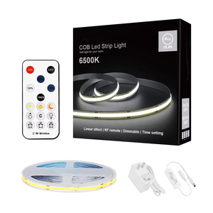 Tira de diodos emisores de luz COB en oferta, regulable, de dos colores, temperatura de color blanco, tira de diodos emisores de luz flexible - Product Image 1