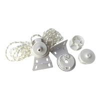 Accesorios para Persianas Enrollables, Componentes de Plástico Acrílico Personalizables, Soporte Clásico Reforzado para Barra Romana de Perlas Grandes