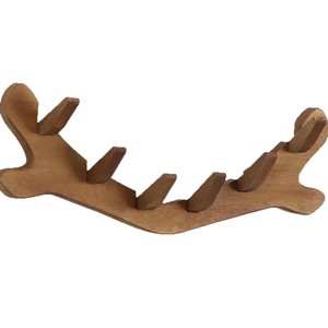 Perchero de Pared de Madera con Forma de Reno, Perchero de Madera Maciza para Entrada, Perchero Multiusos para Dormitorio, Sala de Estar, Almacenamiento - Product Image 2