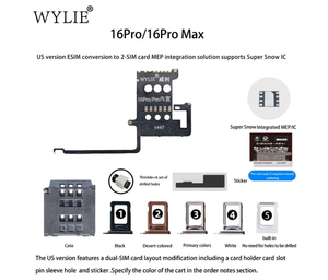 Wylie siêu tuyết IC để Dual <span class=keywords><strong>Sim</strong></span> thẻ chuyển đổi thành phần cho ip14 để ip17 cho chúng tôi phiên bản esim để Dual <span class=keywords><strong>Sim</strong></span> - Product Image 5