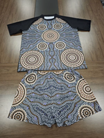 Ensemble d'uniformes de rugby indigènes personnalisés FQ, impression par sublimation complète, uniformes de rugby aborigènes, maillot et short pour club et ligue