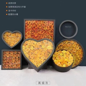 Cao cấp trong suốt <span class=keywords><strong>PVC</strong></span> cửa sổ lớn hộp tròn Hộp Hoa Hộp quà tặng bao bì - Product Image 4