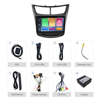 Autoradio Android Meihua 9 pouces pour Chevrolet New Sail 2015-2020, navigation GPS, radio avec DSP, CarPlay sans fil