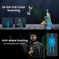 Scanner 3D portable Creality CR-Scan Raptor, laser bleu multi-lignes, NIR, précision de 0,02 mm, anti-vibration, impression, modèle de 8,27 livres