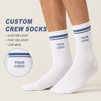 Chaussettes de sport élastiques à récupération rapide avec logo personnalisé et motif dessiné sur mesure pour le basketball, le tennis, la course à pied, la marche et les activités physiques