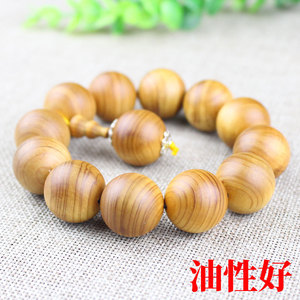 สร้อยข้อมือไม้ไซเปรสคลิฟ 20 มม- 12 เม็ด เครื่องประดับทางศาสนาสำหรับทุกเพศ - Product Image 3