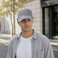Casquette de baseball en coton sergé délavé style vintage, broderie personnalisée, NO WORK DAY, casquette Dad Hat non structurée à profil bas, casquette polo formelle, métal