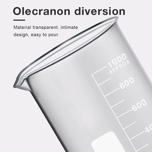 Béchers en verre 50 ml 100 ml 250 ml 1000 ml – Tasses graduées de laboratoire en borosilicate pour l'école et le laboratoire (forme basse) - Product Image 5