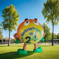 Ballon publicitaire géant gonflable personnalisé avec logo, prix d'usine, PVC 0,18 mm, imprimé UV, certifié CE