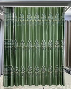 Rèm cửa Blackout bán chạy, kiểu dáng sang trọng, phòng khách phòng ngủ, dệt Jacquard hai mặt, 100% Polyester, họa tiết hoa, Chiết Giang, 60M - Product Image 3