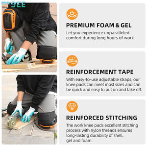 Rodilleras Protectoras de Silicona Reforzadas SeeMore Construction para Trabajadores de Azulejos y Jardinería - Product Image 5