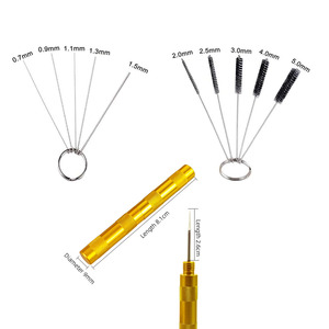 Haima Xuan Airbrush Cleaning Brush <b>Set</b> 10x10x11cm Stainless Steel 3 Piece For Air <b>Spray</b> Gun Maintenance - Product Image 5