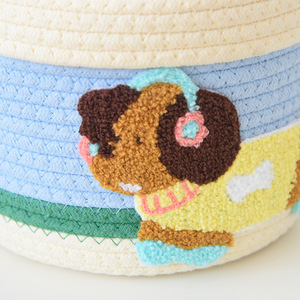 Factory Hot Sale <b>Storage</b> <b>Baskets</b> Woven Cotton Rope <b>Basket</b> Organizing Home Decoration - Product Image 3