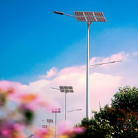 Sensor de ahorro de energía de alta calidad al aire libre Ip68 a prueba de agua 100W 200W Luz de calle LED solar integrada todo en uno
