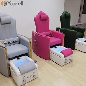 Yoocell – chaise de spa de luxe moderne gris clair, chaise électrique de réflexologie des pieds, <span class=keywords><strong>manucure</strong></span> et pédicure, pour salon de <span class=keywords><strong>manucure</strong></span>, <span class=keywords><strong>2022</strong></span> - Product Image 2