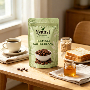 เมล็ดกาแฟพรีเมียมยี่ห้อ Yyanst 10 กรัม x 10 ซอง อาหารเสริมสมุนไพรเพิ่มพลังงาน เมล็ดกาแฟคั่วธรรมชาติ - Product Image 5