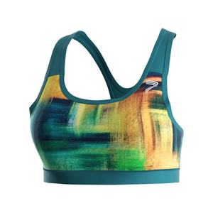 Haut de sport pour femme, coupe courte, grande taille, soutien doux, compression, pour fitness, yoga et entraînement, avec soutien-gorge de sport sexy intégré - Product Image 1