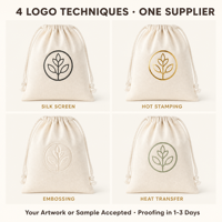 Sac à cordon en coton et lin écologique en gros, personnalisé, pour bijoux et cadeaux
