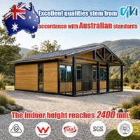 Maison mobile préfabriquée prête à l'emploi de 20 pieds ou 40 pieds, conforme aux normes australiennes, avec 2 chambres, type Granny Flat, extensible, en conteneur
