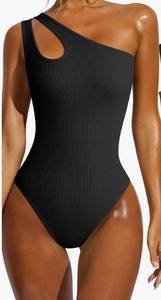 Custom 2024 Cross-border Foreign Trade Mujeres Slant Collar One-shoulder Sexy One-piece Vest Body - Product Image 2