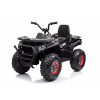 WDXMX607 Voiture électrique 12V pour enfants, quad à quatre roues avec suspension, lumières et MP3, pour 5 à 7 ans, grand jouet, cadeau pour enfants