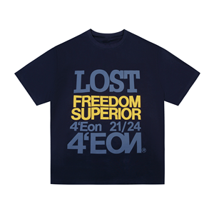 T-shirts en polyester surdimensionnés à épaules tombantes de haute qualité, imprimés sur mesure - Product Image 3