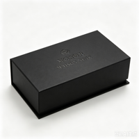 Boîte cadeau rigide de luxe en papier d'art avec couvercle et base, gaufrage et vernis sélectif UV pour produits de soin de la peau